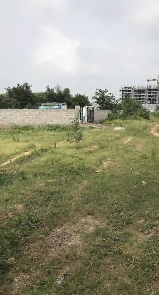Open vacant plot of land ready for construction