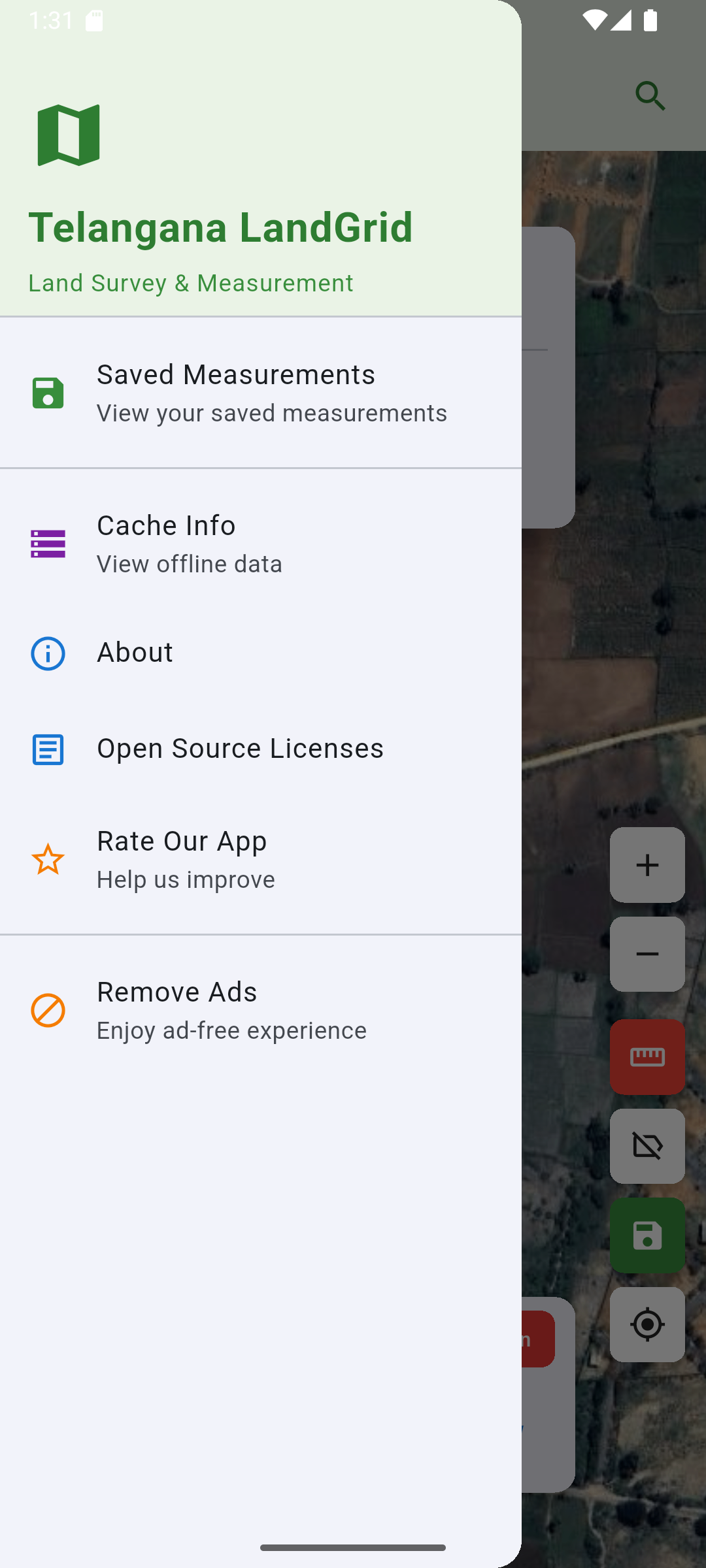 GPS location tracking on Telangana survey map